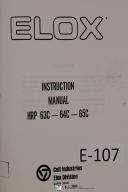 Elox-Elox Operators Instruction EDM Mdl HRP 63C 64C 65C Machine Manual-63C-64C-65C-01